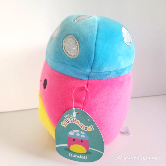 RANDALL 🍄 Blacklight Pink MUSHROOM Original Squishmallows by Kelly Toy ☆》NWT《☆ - Picture 2 of 7